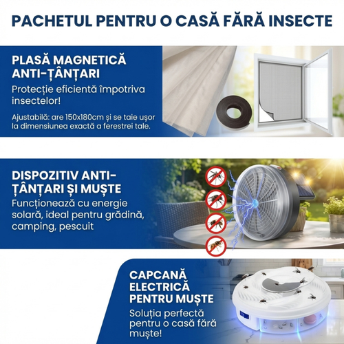 Pachetul Vară Fără Țânțari: Interior + Exterior