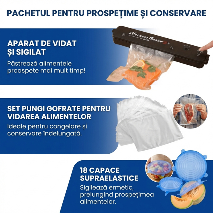 Pachetul Anti-Risipă: Videază, Sigilează, Acoperă